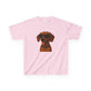 Kids Tee with Dachshund Wearing Sunglasses