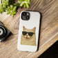 Cream Longhair Cat Wearing Sunglasses - Tough Phone Case