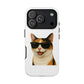 Calico Shorthair Cat Wearing Sunglasses - Tough Phone Case