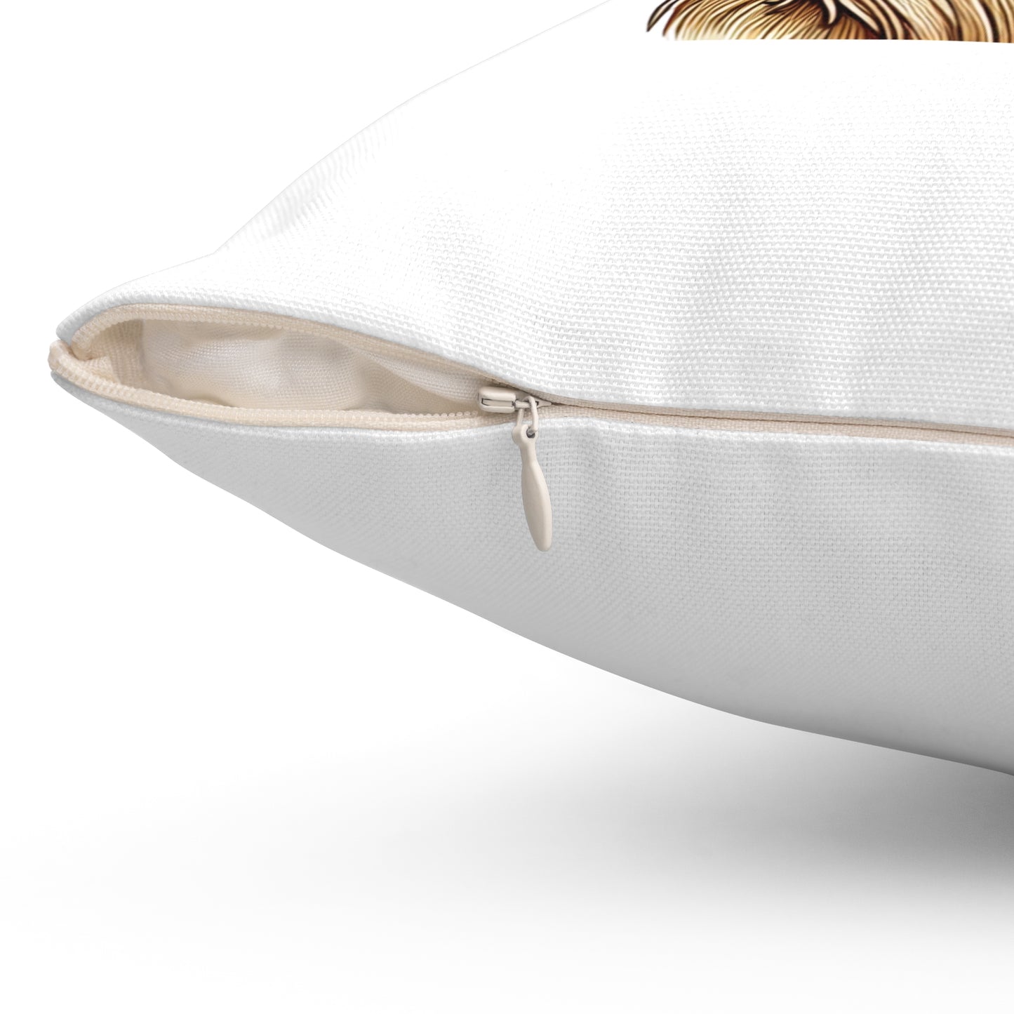 Golden Retriever Wearing a Newsboy Cap - Throw Pillow