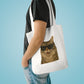 Siberian Cat Wearing Sunglasses Cotton Tote Bag