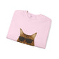 Maine Coon Wearing Sunglasses - Adult Crewneck Sweatshirt