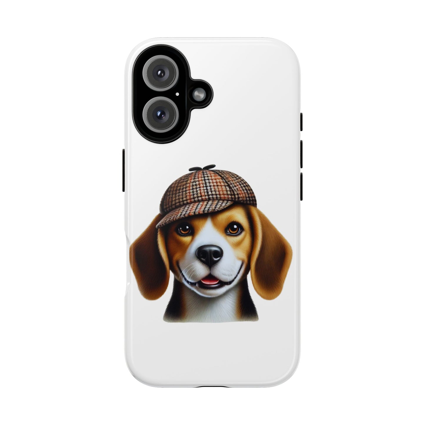 Beagle Wearing a Deerstalker Hat - Tough Phone Case