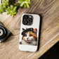 Calico Cat Wearing a Beret - Tough Phone Case