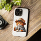 Tabby Cat Wearing a Fedora - Tough Phone Case