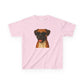 Kids Tee with Boxer Dog Wearing Sunglasses