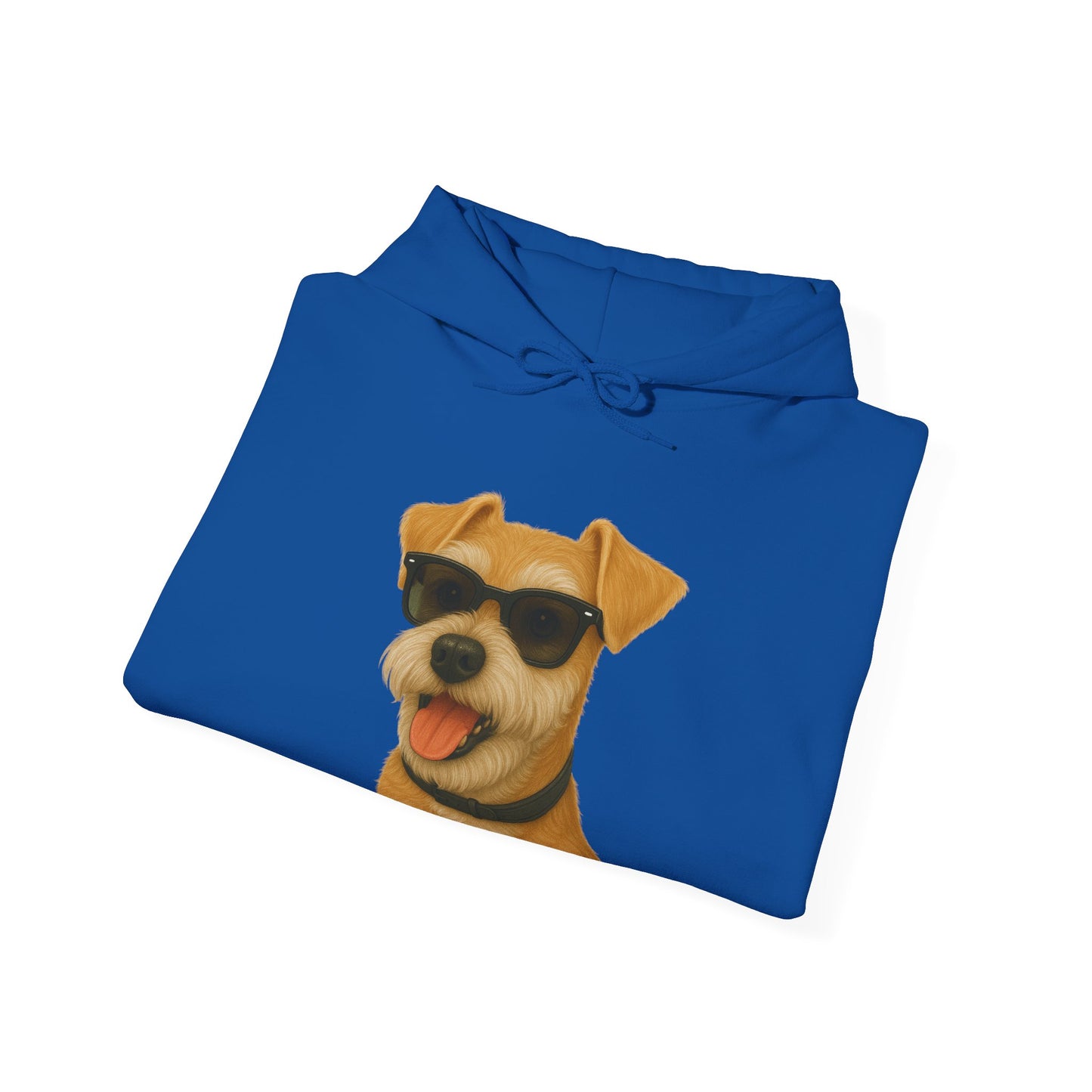 Miniature Schnauzer Wearing Sunglasses - Adult Hoodie