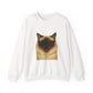 Ragdoll Cat Wearing Sunglasses - Adult Crewneck Sweatshirt