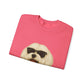 Maltese Wearing Sunglasses - Adult Crewneck Sweatshirt
