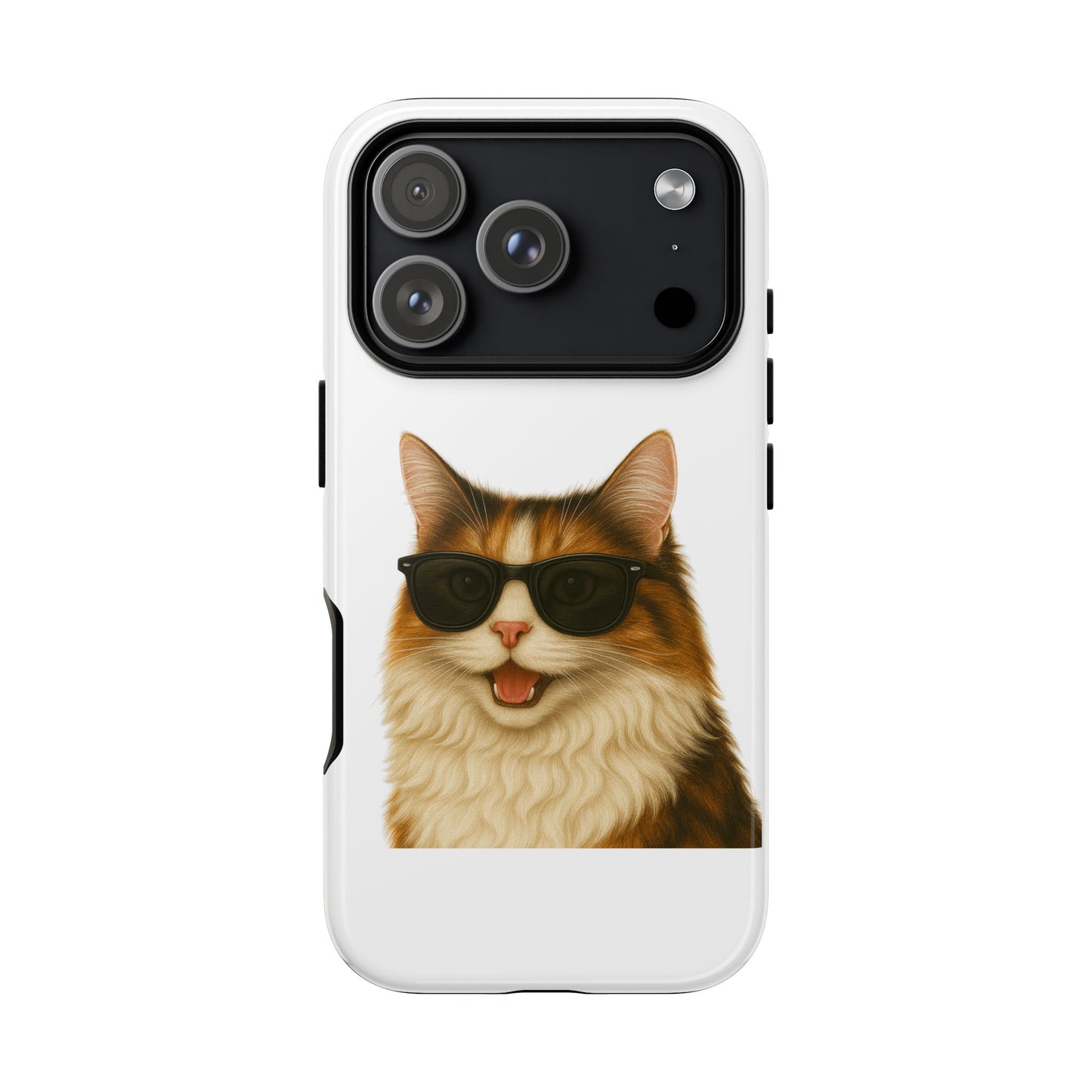 Calico Cat Wearing Sunglasses - Tough Phone Case