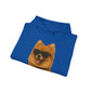 Pomeranian Wearing Sunglasses - Adult Hoodie
