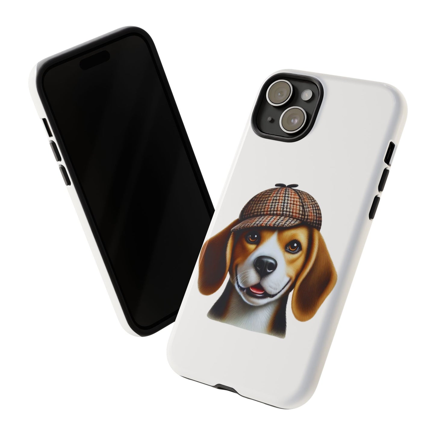 Beagle Wearing a Deerstalker Hat - Tough Phone Case