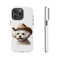 Maltese Wearing a Cowgirl Hat - Tough Phone Case