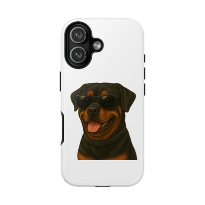 Rottweiler Wearing Sunglasses - Tough Phone Case