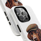 Labrador Wearing a Tweed Flat Cap - Tough Phone Case