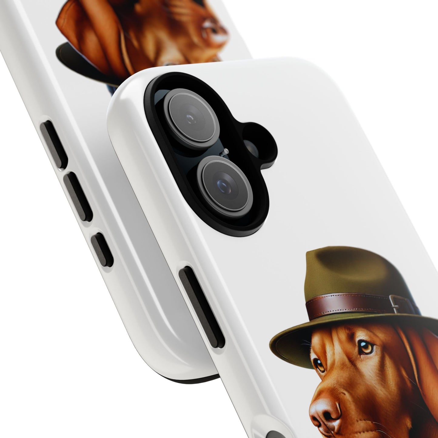 Vizsla Wearing a Campaign Hat - Tough Phone Case