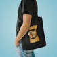Miniature Schnauzer Wearing Sunglasses Cotton Tote Bag