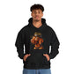 Dashing Vizsla Wearing Campaign Hat - Adult Hoodie - Too Cute Pets