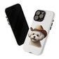 Maltese Wearing a Cowgirl Hat - Tough Phone Case
