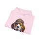 Smiling Beagle Wearing Deerstalker Hat - Adult Hoodie - Too Cute Pets