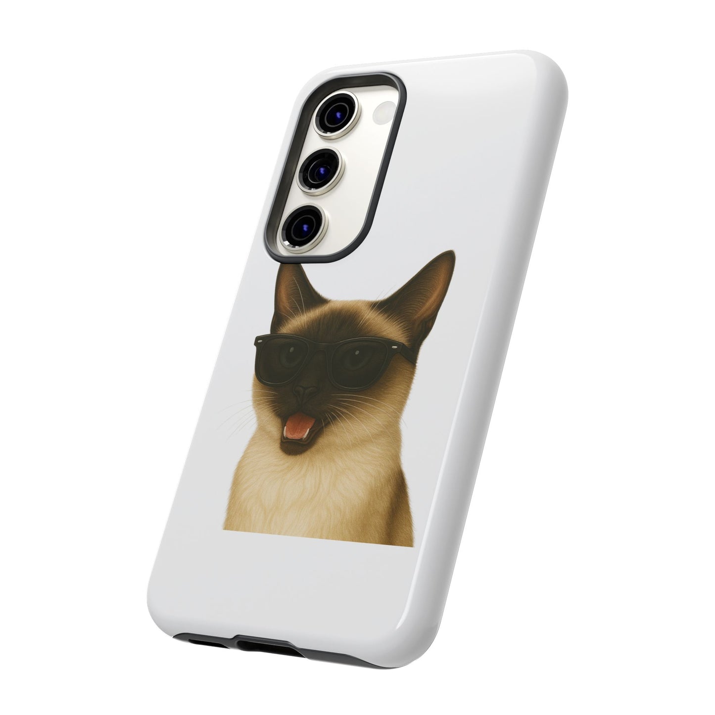 Siamese Cat Wearing Sunglasses - Tough Phone Case
