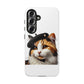 Calico Cat Wearing a Beret - Tough Phone Case