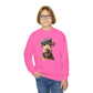 Airedale Terrier Wearing Tweed Flat Cap- Youth Crewneck Sweatshirt - Too Cute Pets