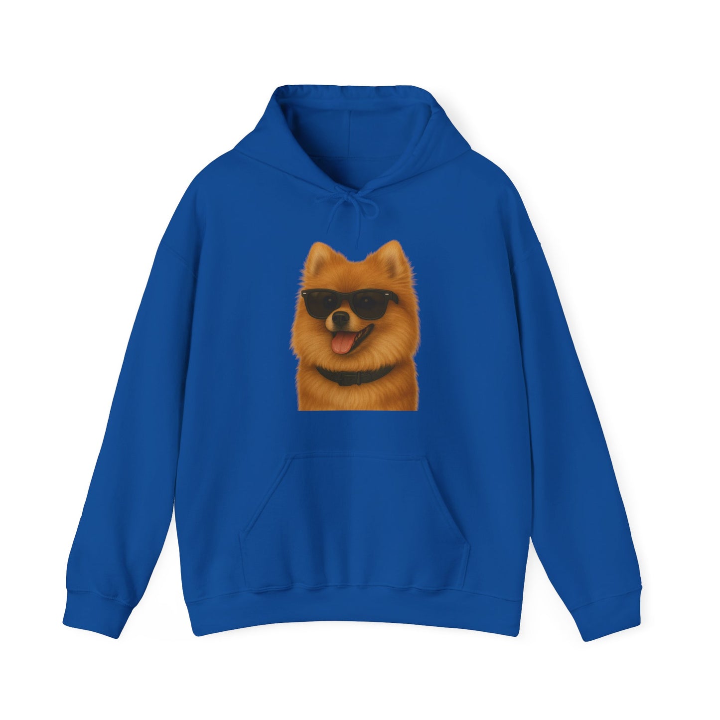 Pomeranian Wearing Sunglasses - Adult Hoodie