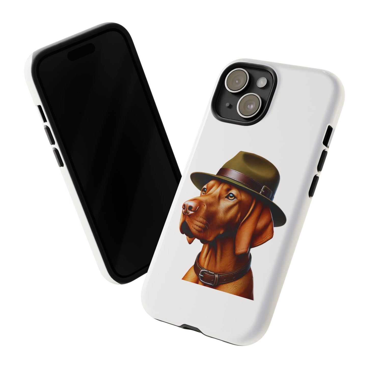 Vizsla Wearing a Campaign Hat - Tough Phone Case