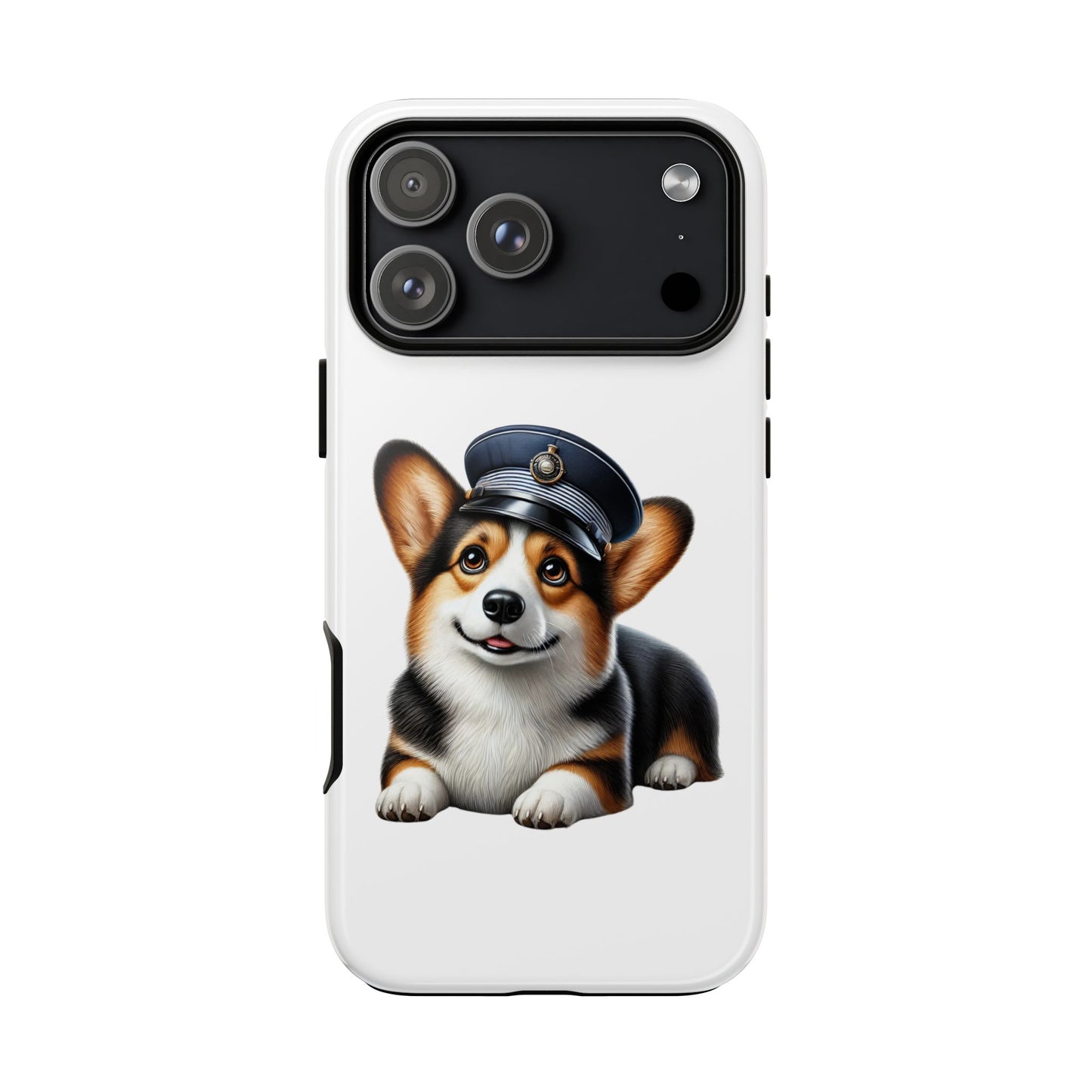 Corgi Wearing a Conductor's Hat - Tough Phone Case