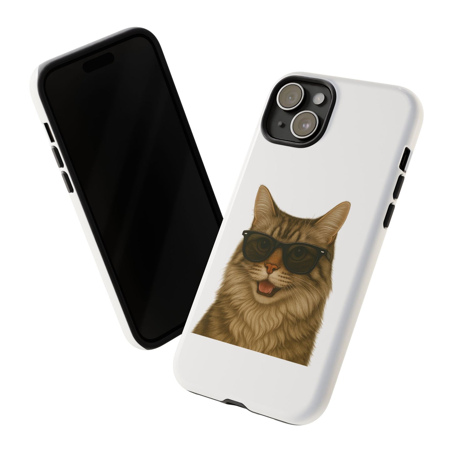 Siberian Cat Wearing Sunglasses - Tough Phone Case