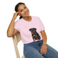 Dog Lover Unisex T-Shirt featuring Lab and Rottweiler Mix 'Pumpkin' by Too Cute Pets