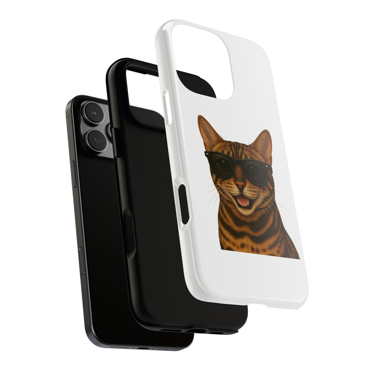 Bengal Cat Wearing Sunglasses - Tough Phone Case