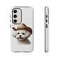 Maltese Wearing a Cowgirl Hat - Tough Phone Case