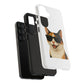 Calico Shorthair Cat Wearing Sunglasses - Tough Phone Case