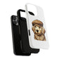 Golden Retriever Wearing a Newsboy Cap - Tough Phone Case