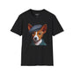 Basenji Pup Wearing Tweed Cap - Adult T-Shirt - Too Cute Pets