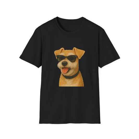 Miniature Schnauzer Wearing Sunglasses - Adult T-Shirt