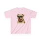 Kids Tee with American Bulldog Wearing Sunglasses