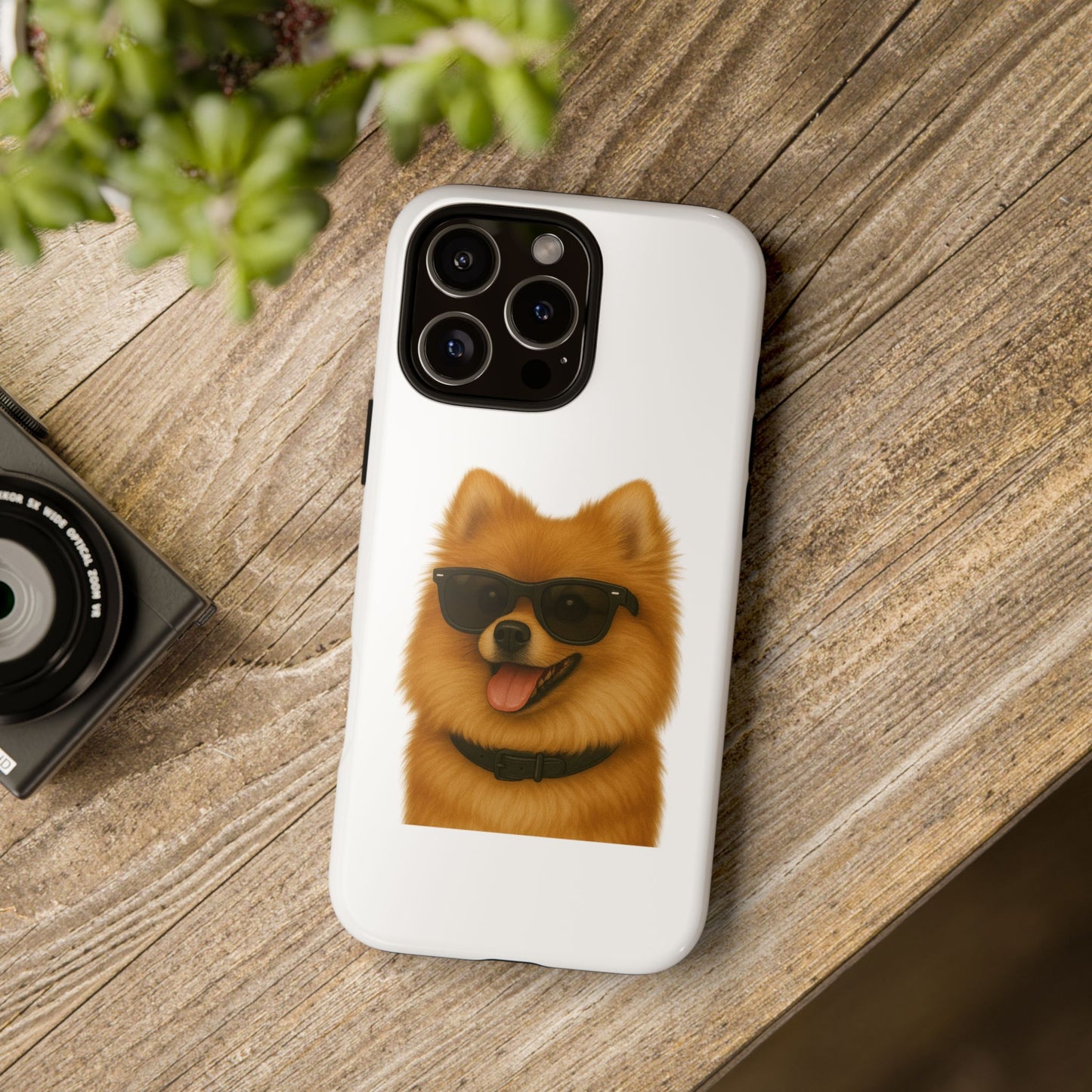 Pomeranian Wearing Sunglasses - Tough Phone Case