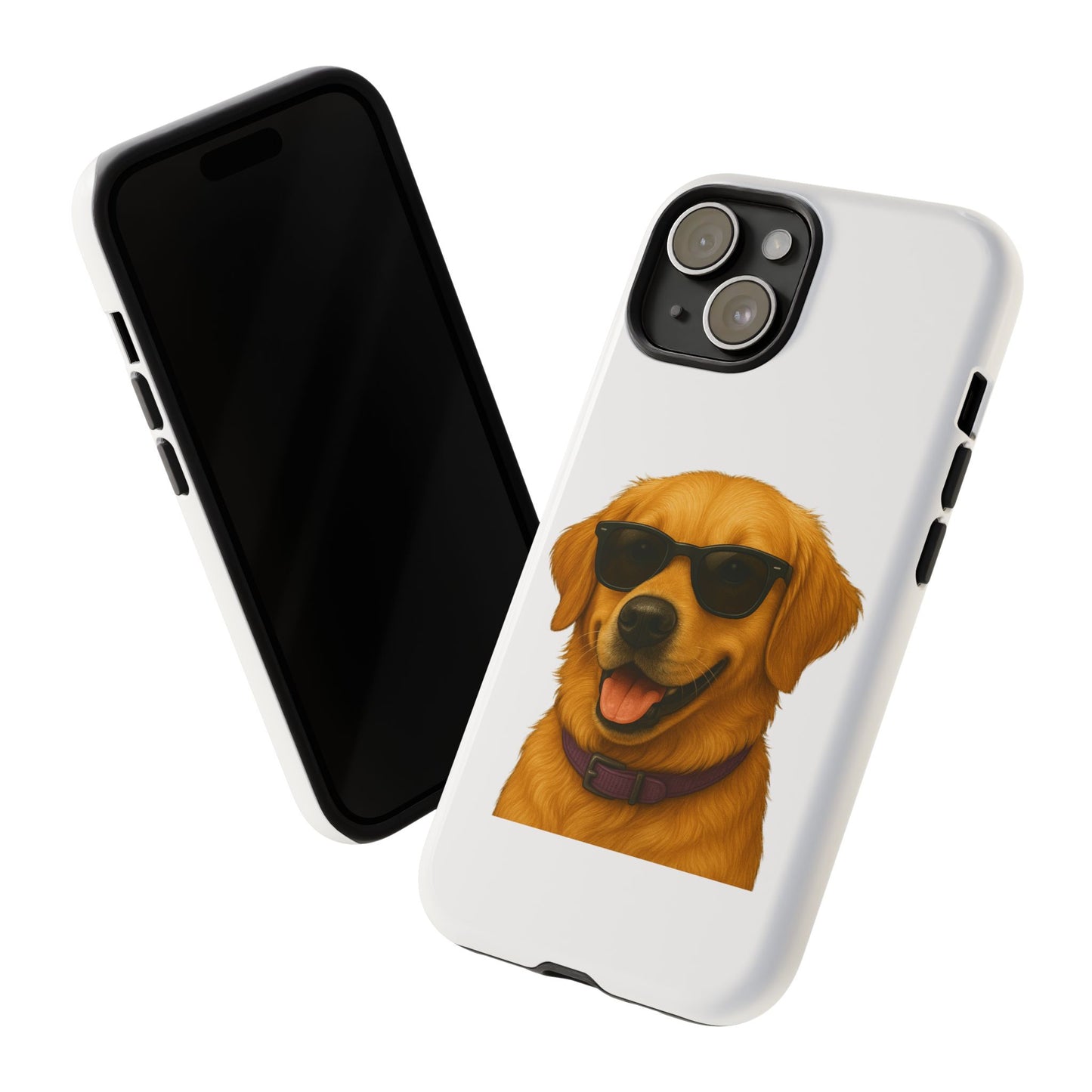 Golden Retriever Wearing Sunglasses - Tough Phone Case