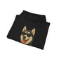 Siberian Husky Wearing Sunglasses - Adult Hoodie