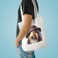 Collie Wearing a Cloche Hat - Cotton Tote Bag