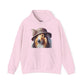 Collie Wearing Cloche Hat - Adult Hoodie - Too Cute Pets