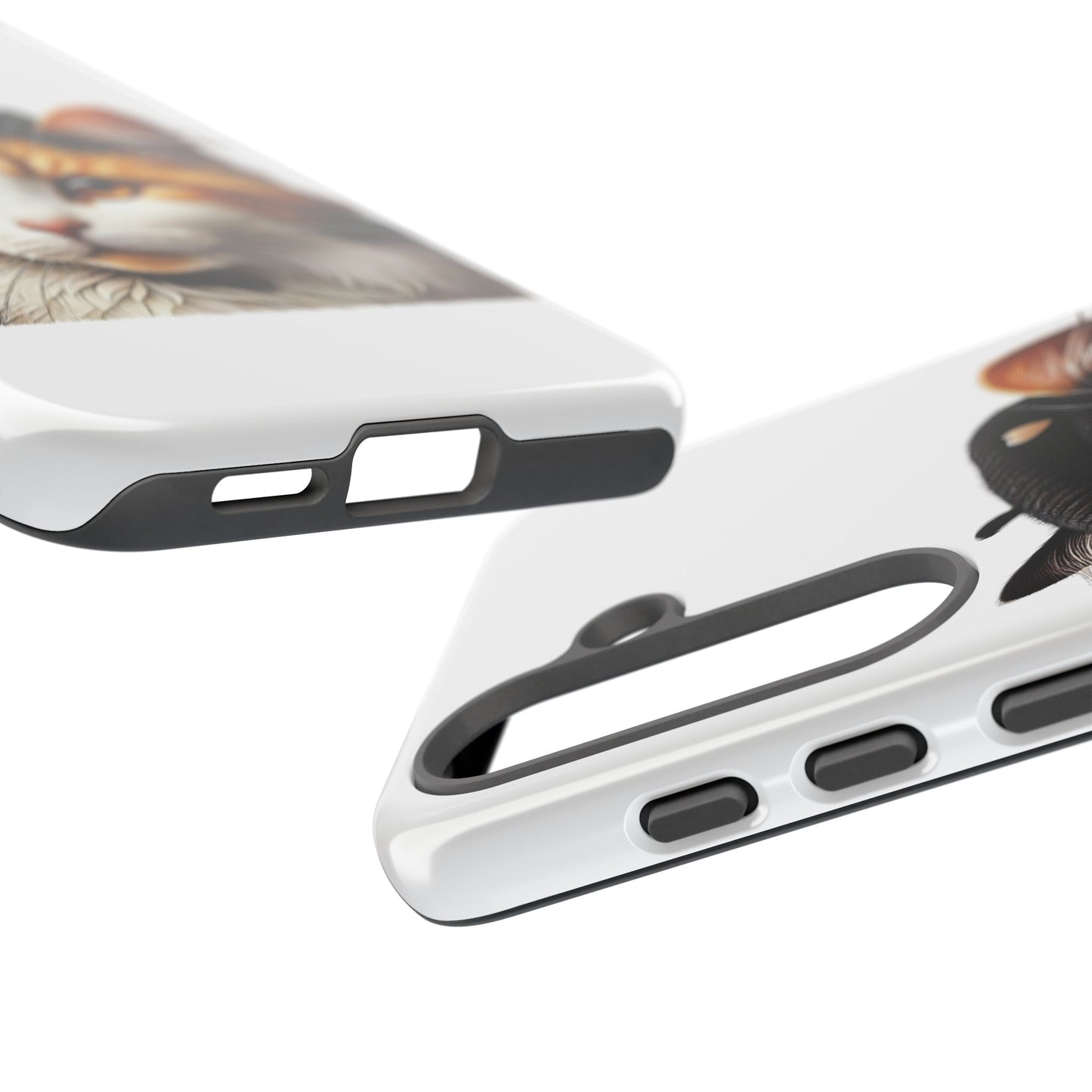 Calico Cat Wearing a Beret - Tough Phone Case