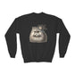 Persian Cat Wearing Fascinator Hat - Youth Crewneck Sweatshirt - Too Cute Pets