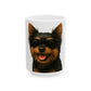 Yorkshire Terrier Wearing Sunglasses Ceramic Mug