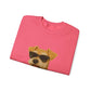 Miniature Schnauzer Wearing Sunglasses - Adult Crewneck Sweatshirt