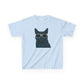Russian Blue Cat Wearing Sunglasses Kids Tee