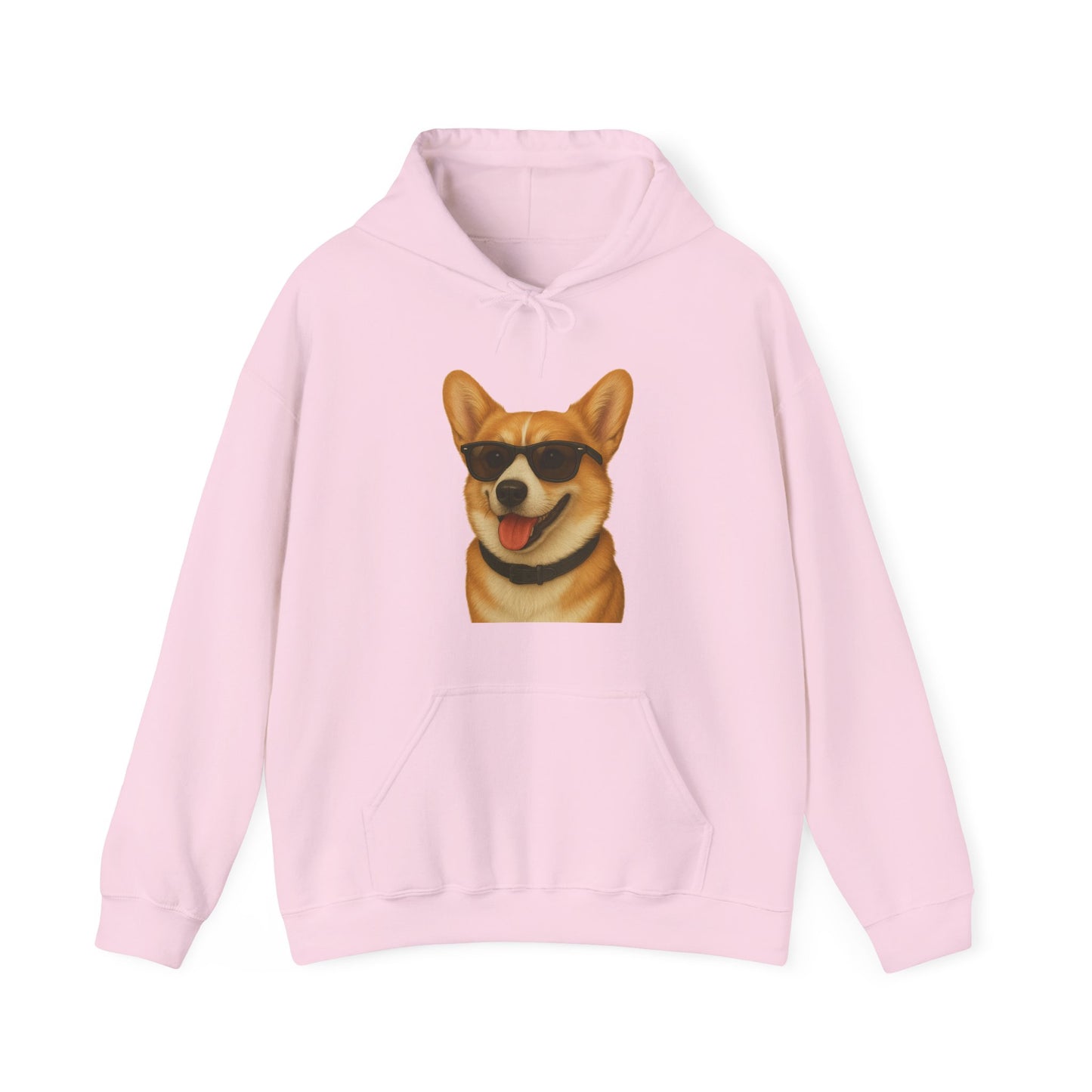 Corgi Wearing Sunglasses - Adult Hoodie